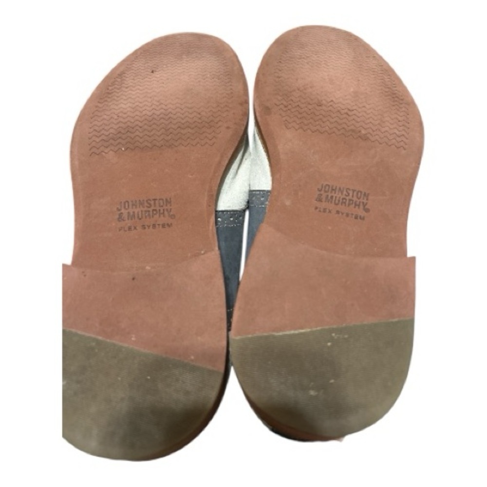 Johnston & Murphy Men's Gray & Black saddle Shoes - Picture 4 of 5
